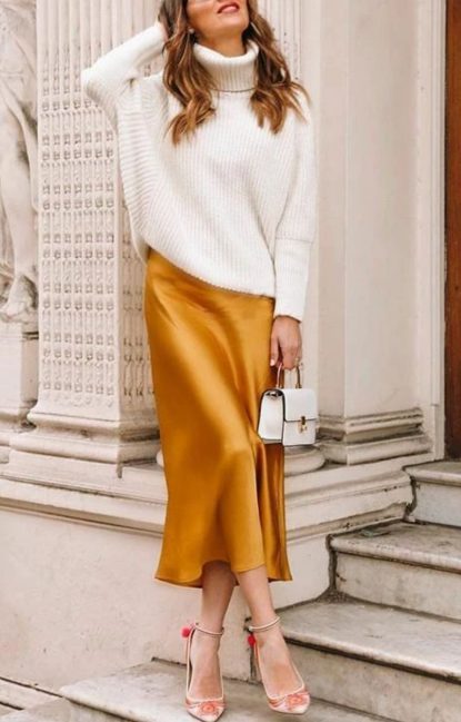 Skirt and sweater combo