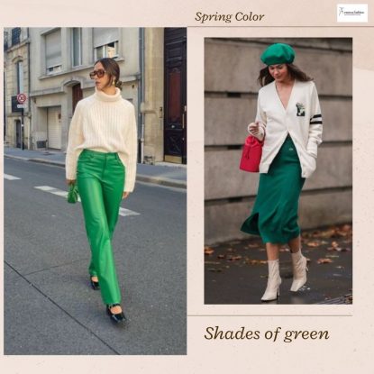 Green color fashion trend