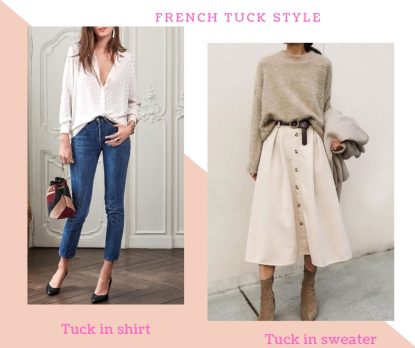 French tuck style