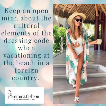 Etiquette swimsuit when vacationing overseas
