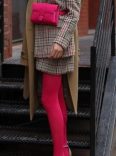 Bold colored tights
