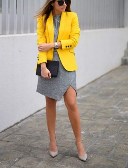 Yellow blazer