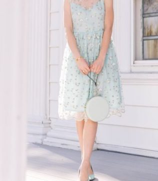 Pastel color dress