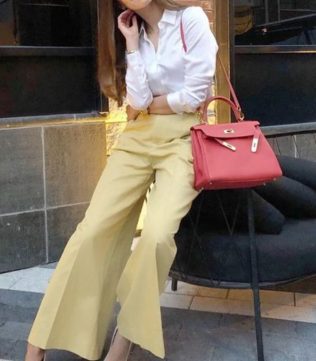 Wide -leg pants