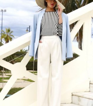 White pants chic look