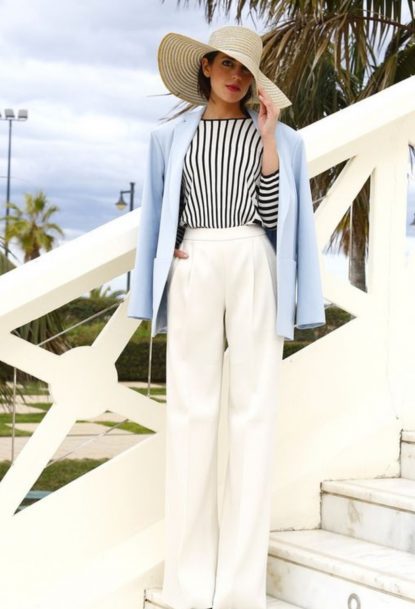 White pants chic look