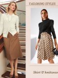 Skirts and knitwear combo