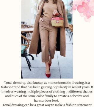 Tonal dressing trend