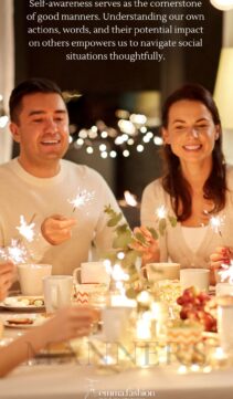 Simple steps to refine your social manner for the holiday season.