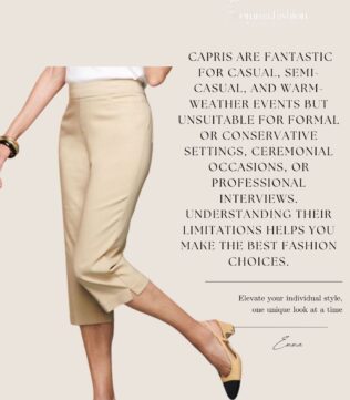 The Capri Pants Trend: Styling Tips and Etiquette