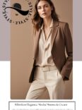 Mocha Mousse Blazer + Cream Trousers