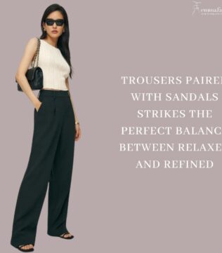 Trousers and sandals effortless summer combo