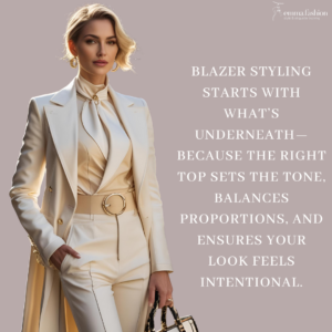 Blazer styling starts with what’s underneath.