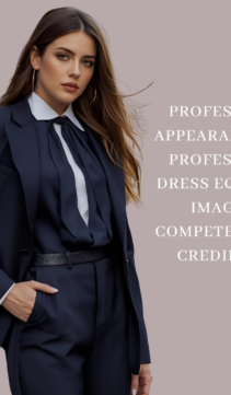Professional appearance and dress create a cohesive image of confidence, respect, and competence.