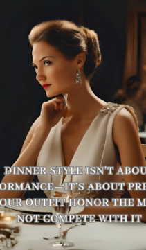 Dinner dressing etiquette