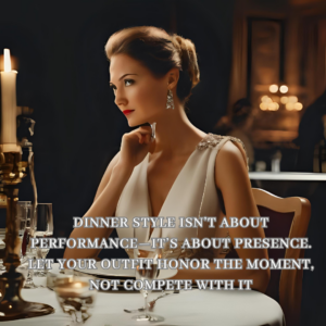 Dinner dressing etiquette