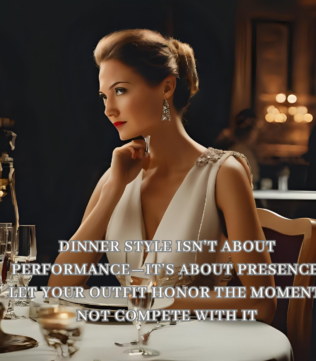 Dinner dressing etiquette