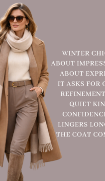 Winter Style with Elegance and Strong Presence