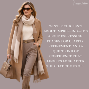 Winter Style with Elegance and Strong Presence