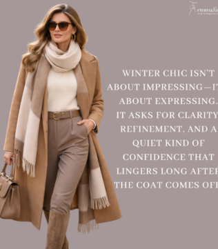 Winter Style with Elegance and Strong Presence