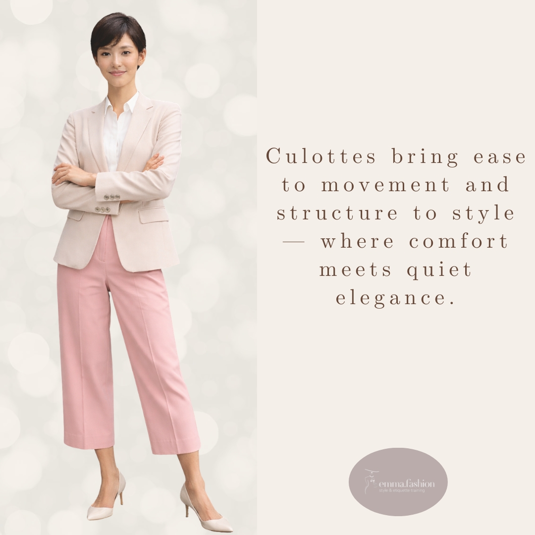 Culottes Pants Relaxed and Refinement Style