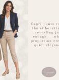 Capri Pants Business Casual Style