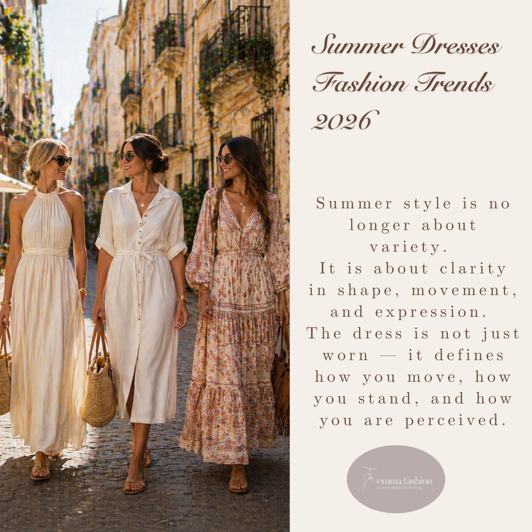 Summer Dresses 2026: Refined Silhouettes